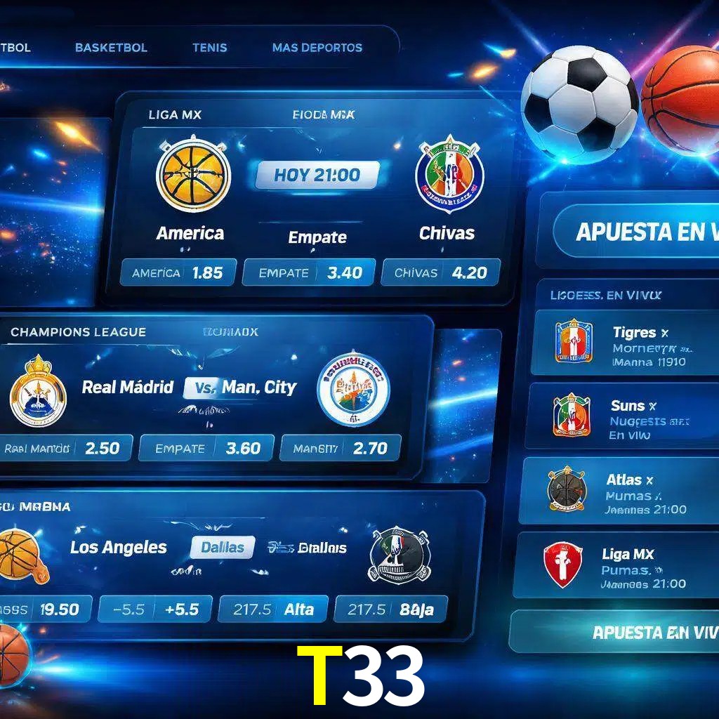 Mercados de apuestas deportivas T33 para jugadores en México