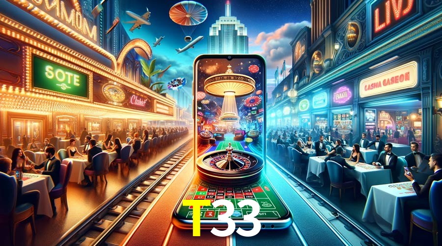 Página principal de T33 Casino con juegos en vivo y tragamonedas para México